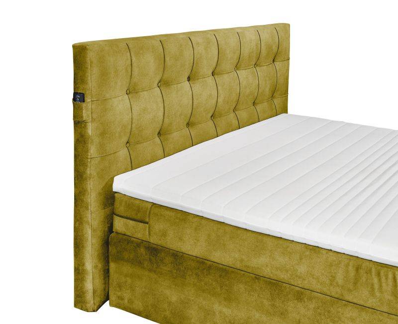 set one by Musterring Boxspringbett richmond ohne Bettkasten, mit TV-Halterung 180x200 cm grün | Neueste Mode