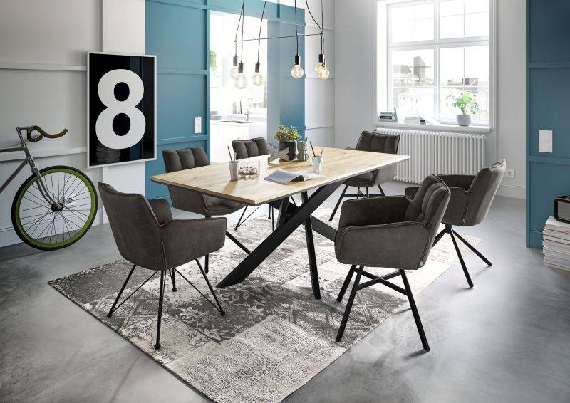 set one by Musterring Esstisch lakewood abriebfest braun | Bis zu 50% Rabatt
