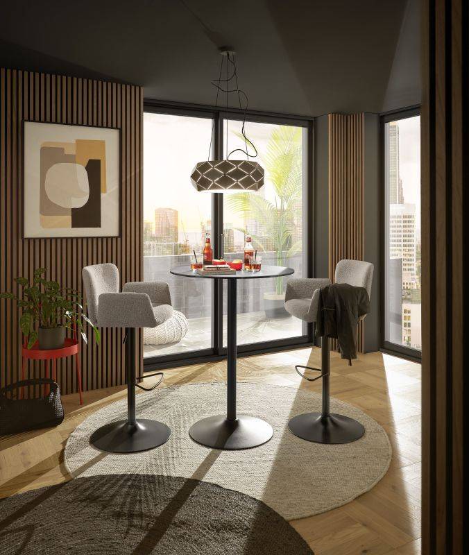 set one by Musterring Stehtisch Salinas Keramik-Glas-Verbundmaterial schwarz | Online