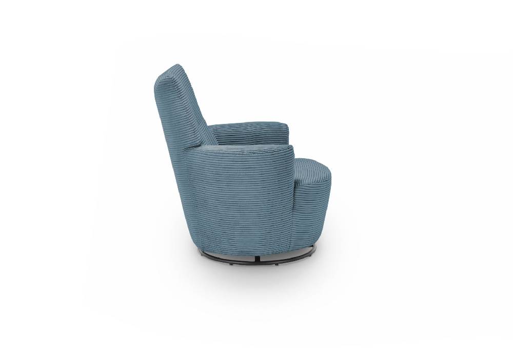 set one by Musterring Sessel SO 1450 Cord Sitzkomfort Kaltschaum RG 35 (Standard),GCT 46 azure blue blau | Fabrikverkauf