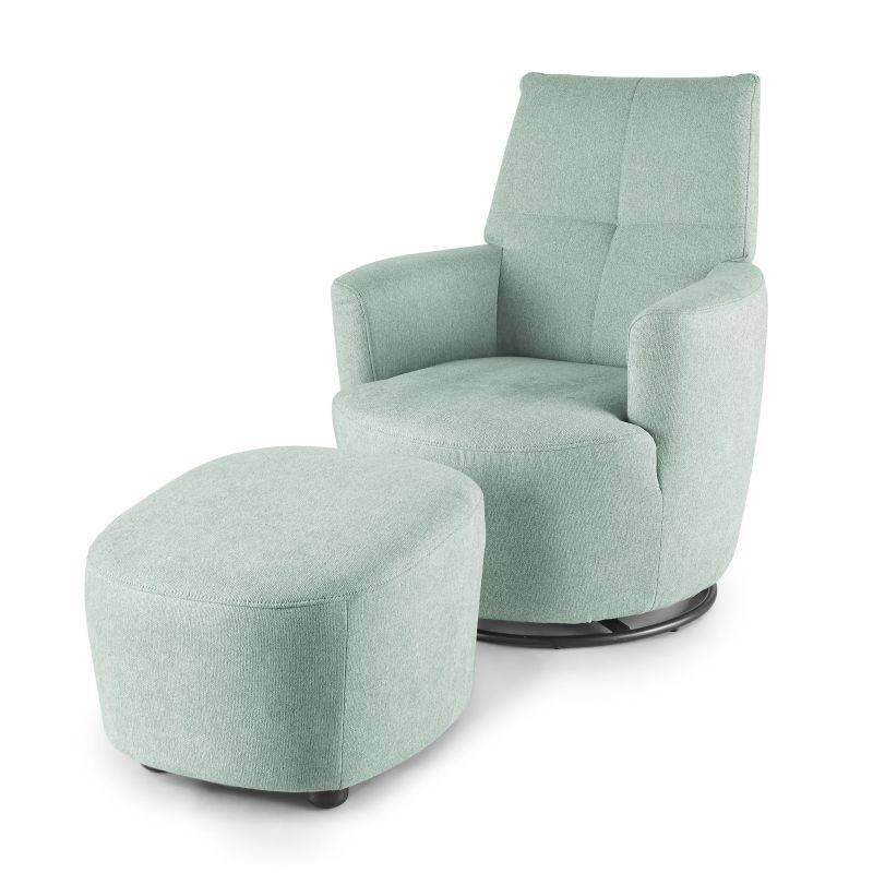 set one by Musterring Sessel mit Hocker SO 1450 +Hocker Sitzkomfort Kaltschaum RG 35 (Standard),DPR 606 grün | Meist gekauft