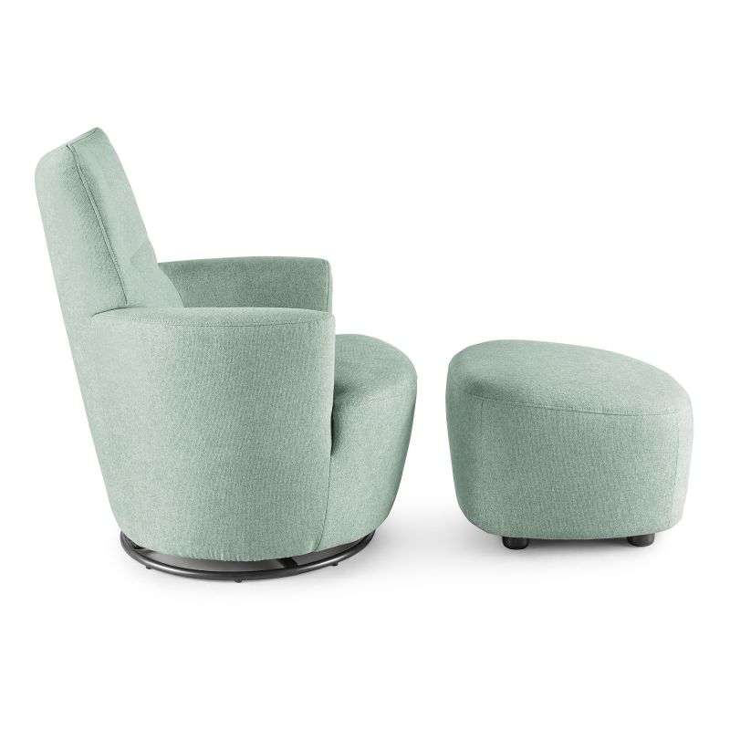 set one by Musterring Sessel mit Hocker SO 1450 +Hocker Sitzkomfort Kaltschaum RG 35 (Standard),DPR 606 grün | Meist gekauft
