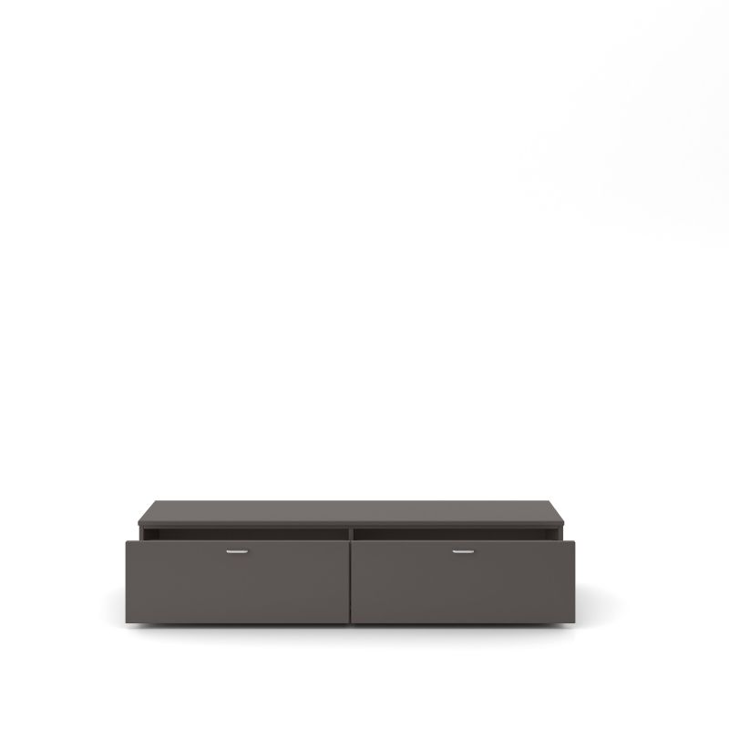 set one by Musterring Lowboard tacoma Einzeltypen Korpus, Wandborde, TV-Bänke, Esstische und Couchtische: Grafit, Fronte dunkelgrau | Top Angebot