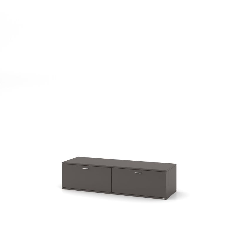 set one by Musterring Lowboard tacoma Einzeltypen Korpus, Wandborde, TV-Bänke, Esstische und Couchtische: Grafit, Fronte dunkelgrau | Zeitlich begrenztes Angebot