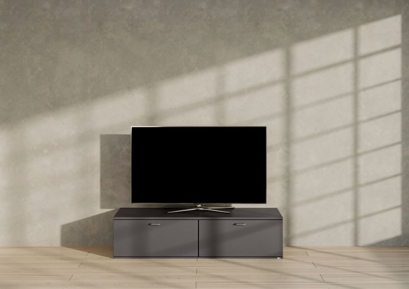set one by Musterring Lowboard tacoma Einzeltypen Korpus, Wandborde, TV-Bänke, Esstische und Couchtische: Grafit, Fronte dunkelgrau | Zeitlich begrenztes Angebot