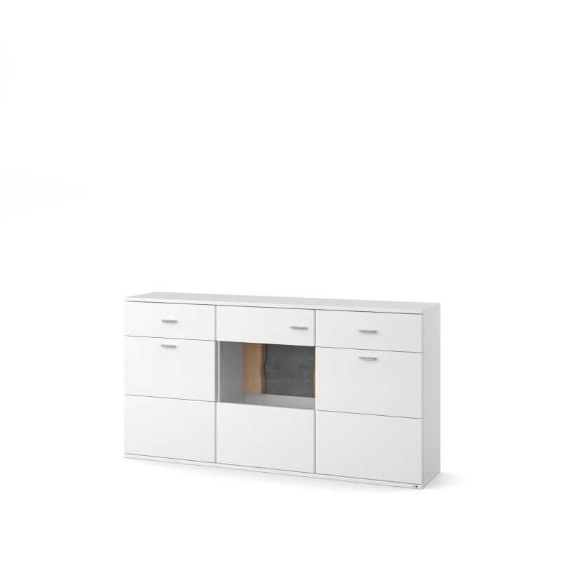 set one by Musterring Sideboard tacoma Einzeltypen Korpus, Wandborde, TV-Bänke, Esstische und Couchtische: Weiß Arctic, F weiß | Exklusive Angebote