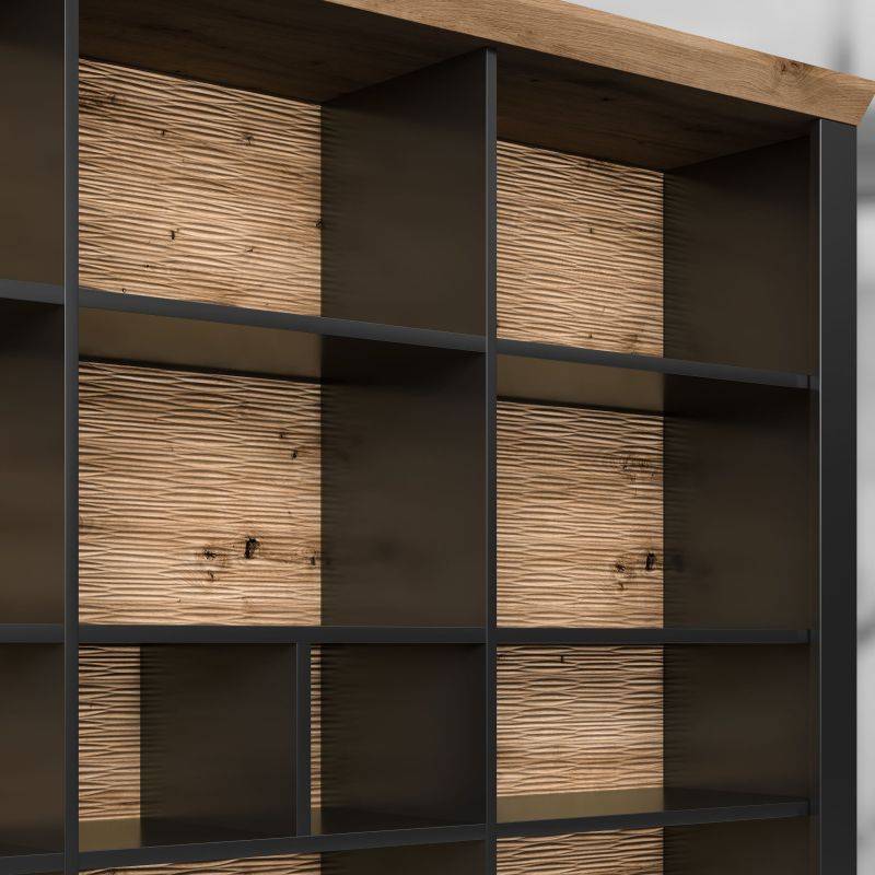 set one by Musterring Barschrank york - Wohnen Einzeltypen Graphite / Artisan-Eiche-Nachbildung schwarz | Vierteljährliche Förderung