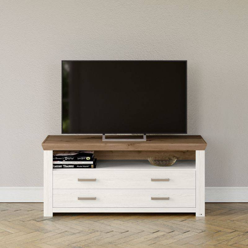 set one by Musterring Sideboard york - Wohnen Einzeltypen Pino-Aurelio-Nachbildung / Artisan-Eiche-Nachbildung weiß | Verkauf