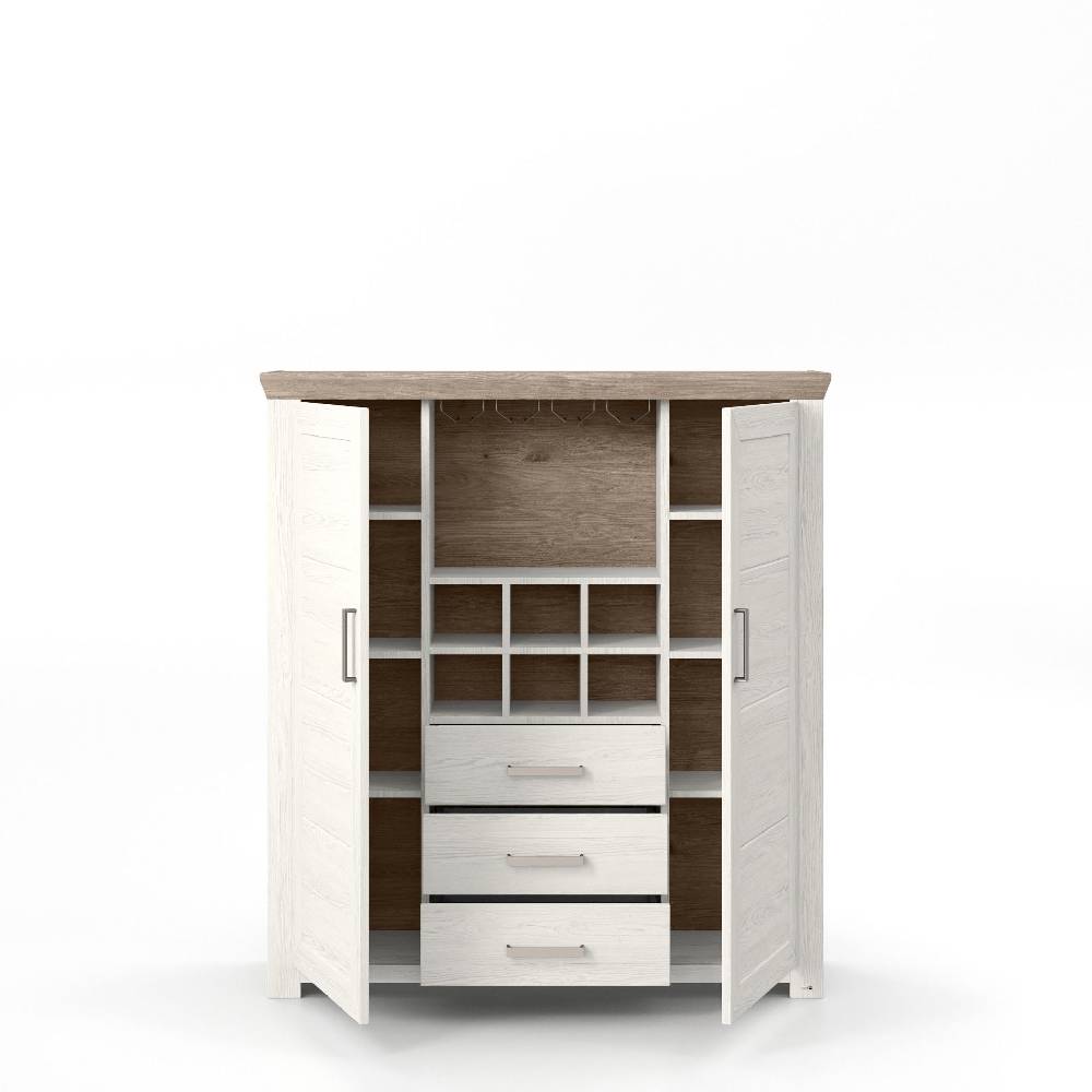 set one by Musterring Vitrine york - Wohnen Einzeltypen Pino-Aurelio-Nachbildung / Eiche-Nelson-Nachbildung braun | Hotsell