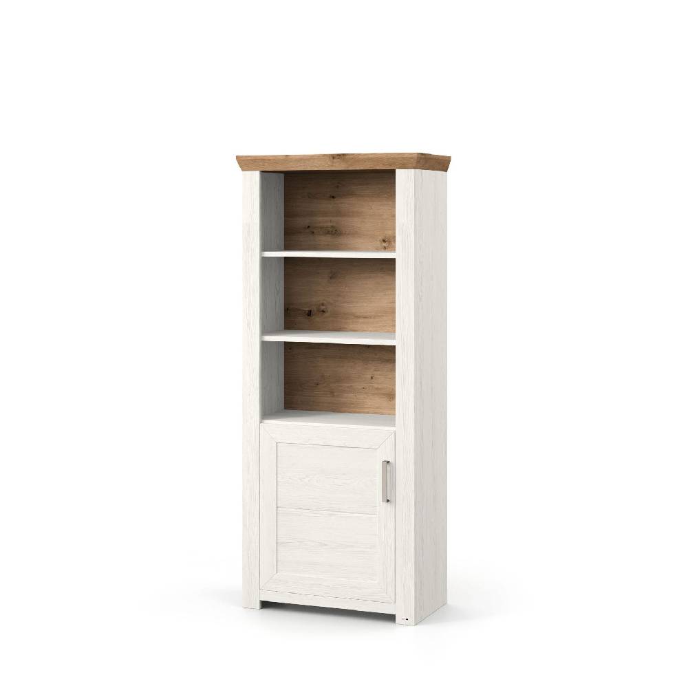 set one by Musterring Vitrine york - Wohnen Einzeltypen Pino-Aurelio-Nachbildung / Artisan-Eiche-Nachbildung weiß | Versandkostenfrei