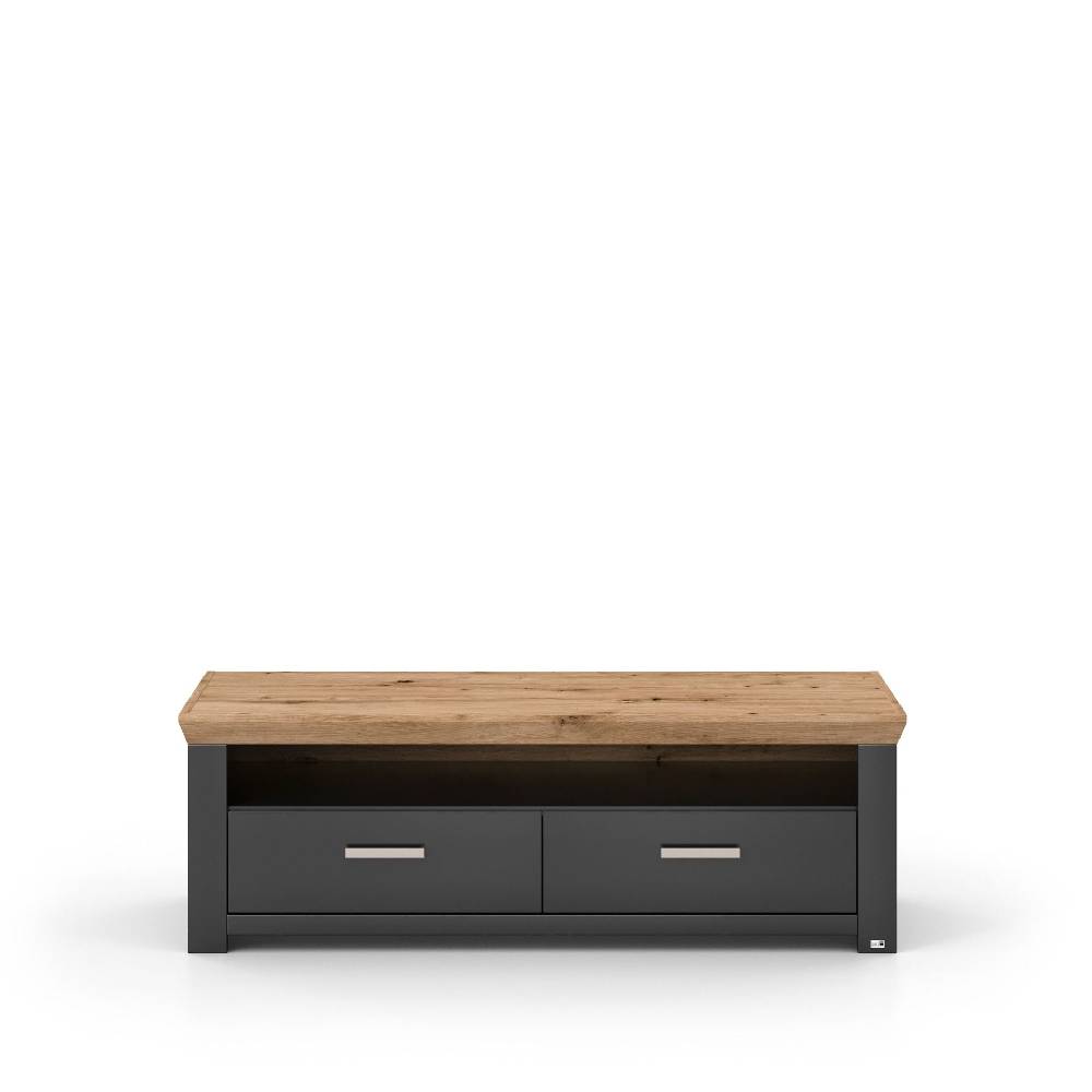 set one by Musterring Sideboard york - Wohnen Einzeltypen Graphite / Artisan-Eiche-Nachbildung grau | Exklusive Angebote