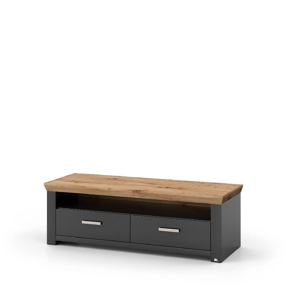 set one by Musterring Sideboard york - Wohnen Einzeltypen Graphite / Artisan-Eiche-Nachbildung grau | Exklusive Angebote