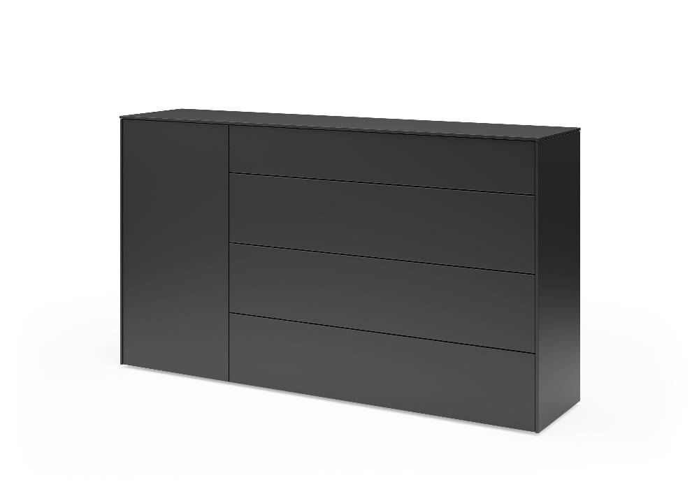set one by Musterring Sideboard Riverside Holzwerkstoff schwarz | Super Sparpreis