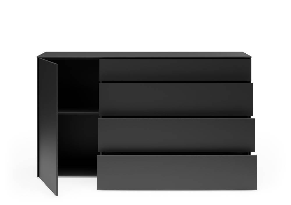 set one by Musterring Sideboard Riverside Holzwerkstoff schwarz | Super Sparpreis