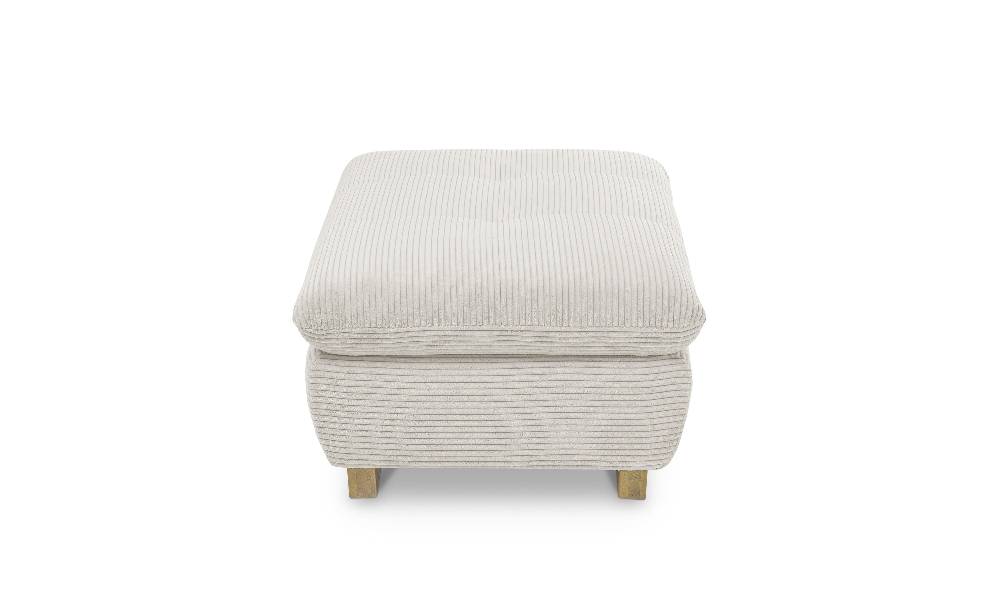 set one by Musterring Hocker SO 1200 Cord Hocker Fuß H 256 (H 6,5 cm) Eiche 400, geölt,Sitzkomfort Standard,Bettkasten,GCT 11 cream weiß | Letzte 2 Tage