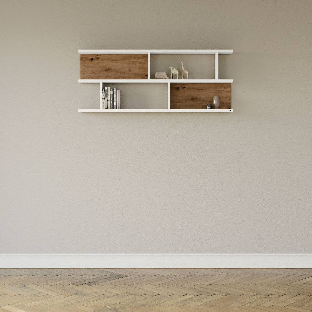 set one by Musterring Wandbord york - Wohnen Einzeltypen Pino-Aurelio-Nachbildung / Artisan-Eiche-Nachbildung weiß | Kostenloser Versand international