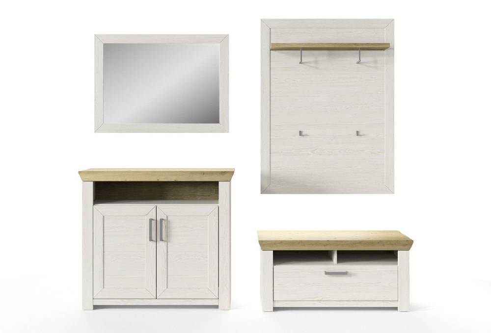 set one by Musterring Garderoben-Set york - Dielen Vorschläge Pino-Aurelio-Nachbildung / Artisan-Eiche-Nachbildung natur | Fabrikpreis