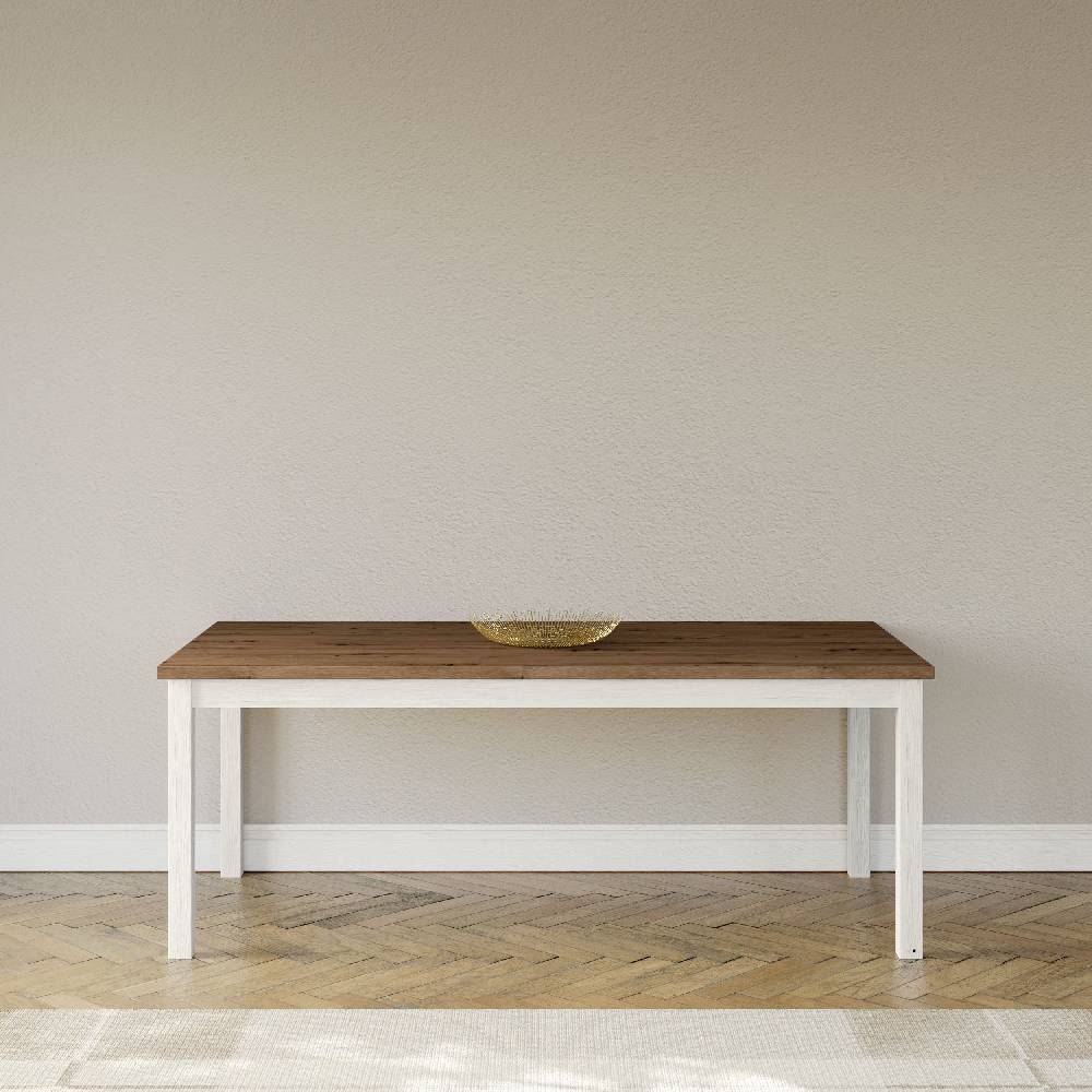set one by Musterring Esstisch york - Wohnen Einzeltypen Pino-Aurelio-Nachbildung / Artisan-Eiche-Nachbildung weiß | Osterangebot
