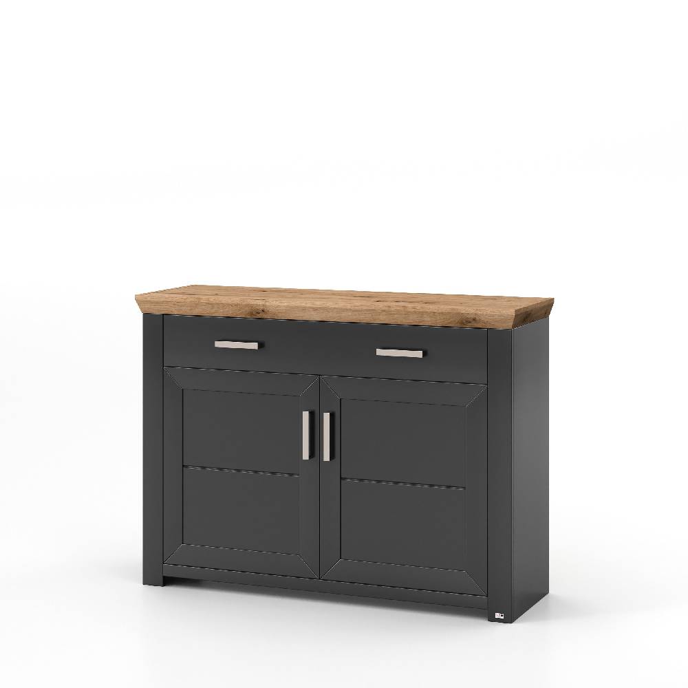 set one by Musterring Sideboard york - Wohnen Einzeltypen Graphite / Artisan-Eiche-Nachbildung grau | Neueste Mode