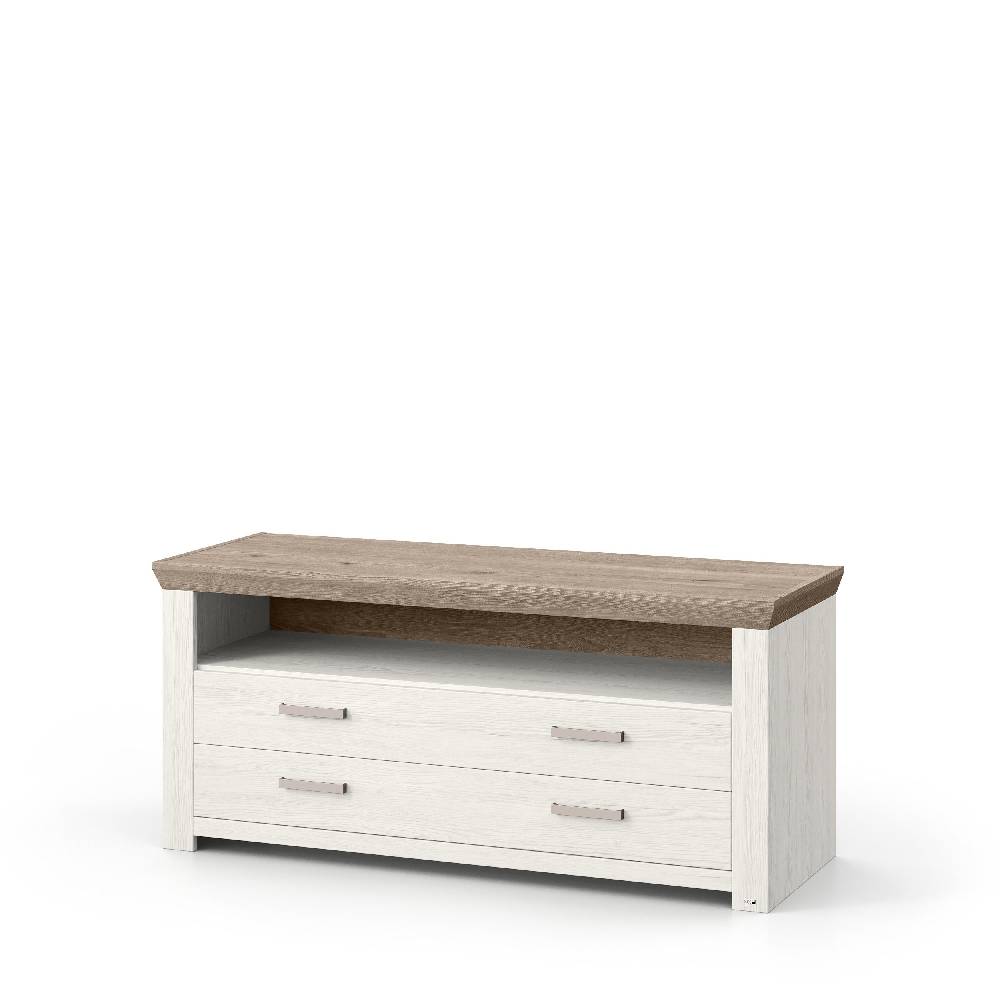 set one by Musterring Sideboard york - Wohnen Einzeltypen Pino-Aurelio-Nachbildung / Eiche-Nelson-Nachbildung weiß | Online Outlet