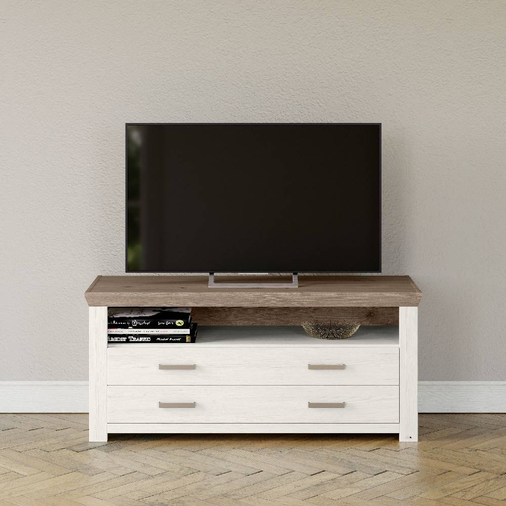 set one by Musterring Sideboard york - Wohnen Einzeltypen Pino-Aurelio-Nachbildung / Eiche-Nelson-Nachbildung weiß | Online Outlet