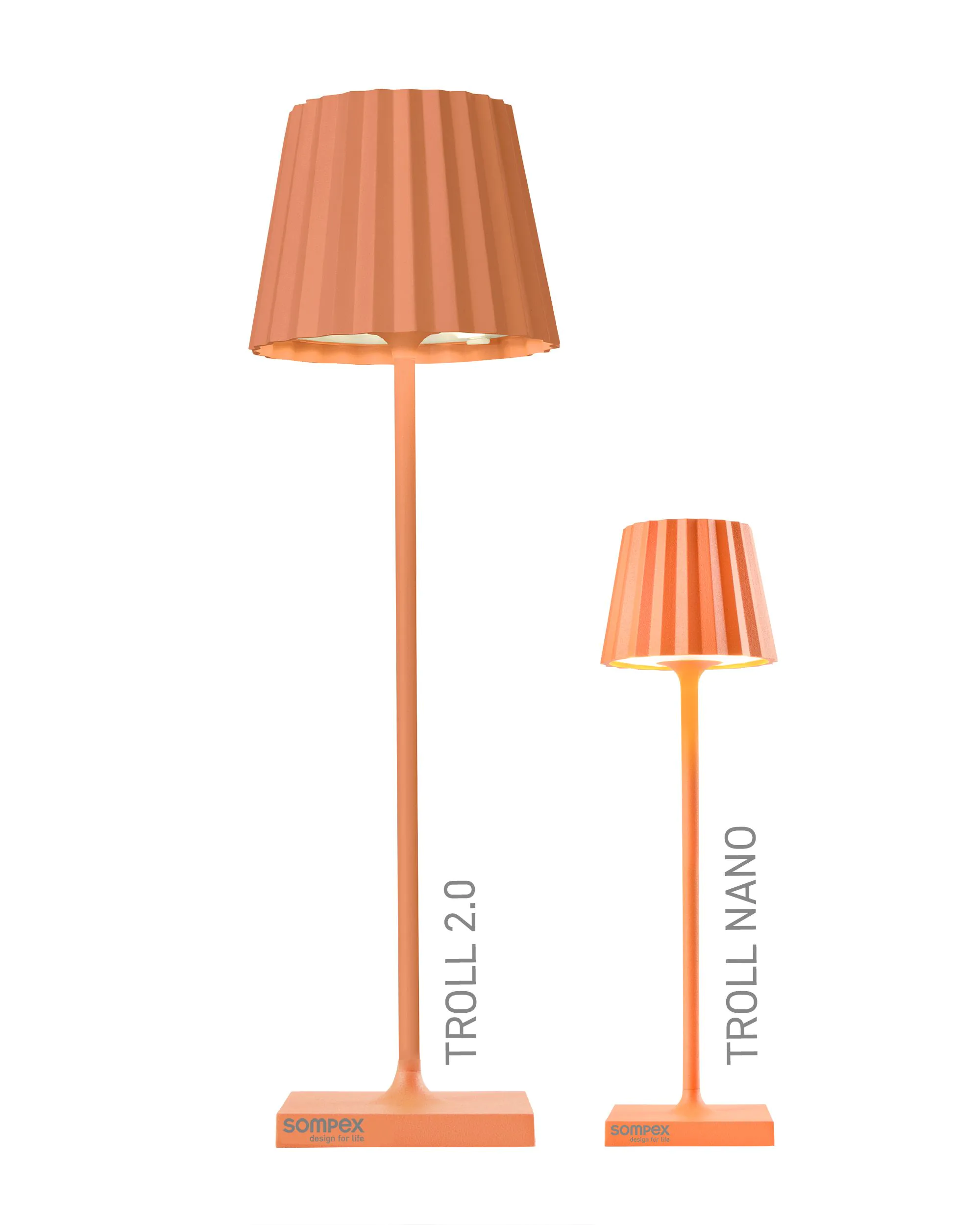 Sompex TROLL NANO - Orange, Akku-Tischleuchte Zeitbegrenzte Promotion