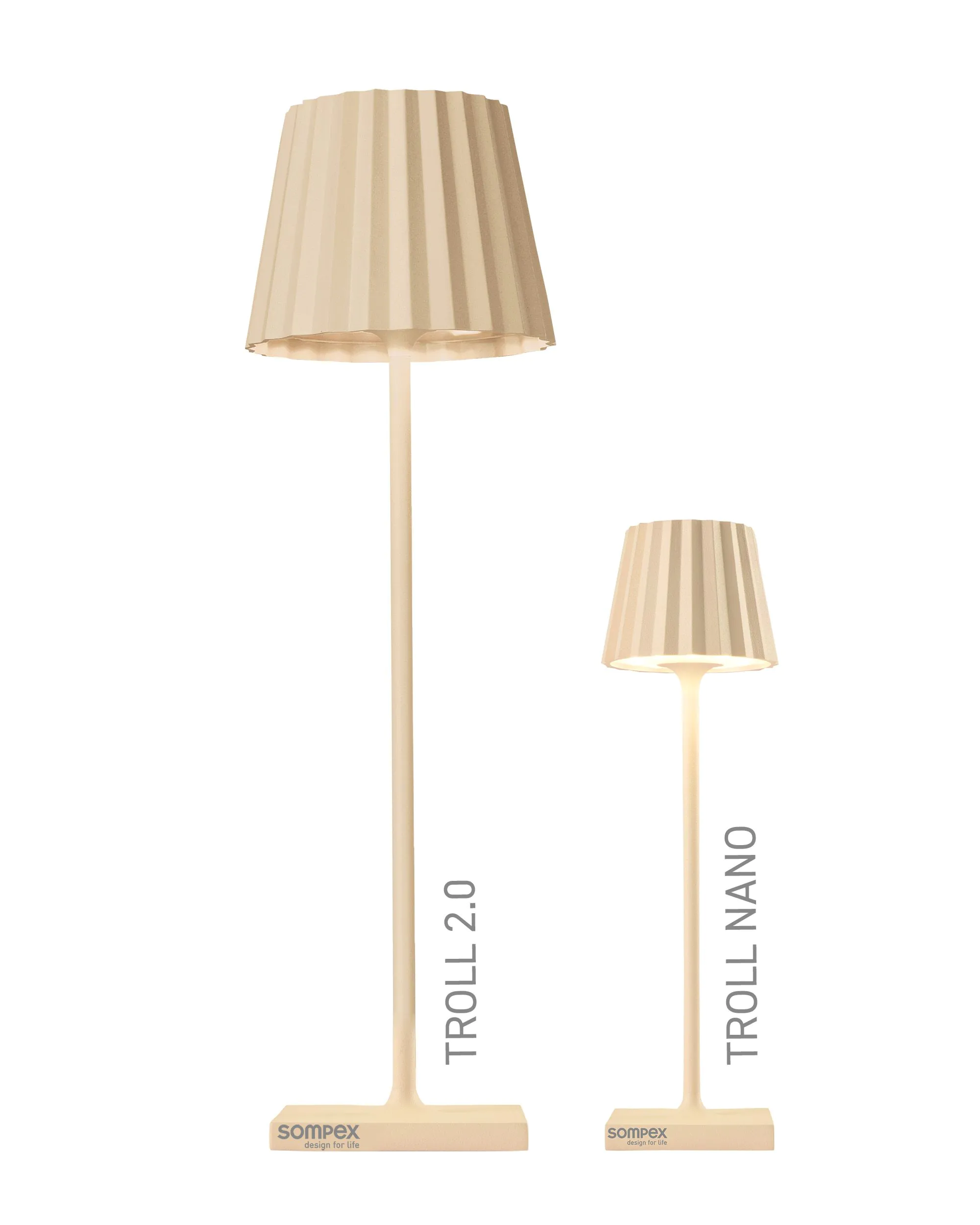Sompex TROLL NANO - Sand, Akku-Tischleuchte Fabrik Onlineshop
