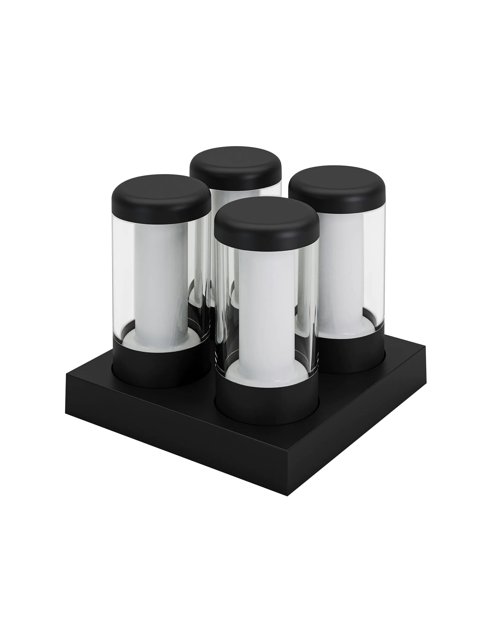 Sompex NIP - Akku-Tischleuchten 4er Set, schwarz Neuheiten