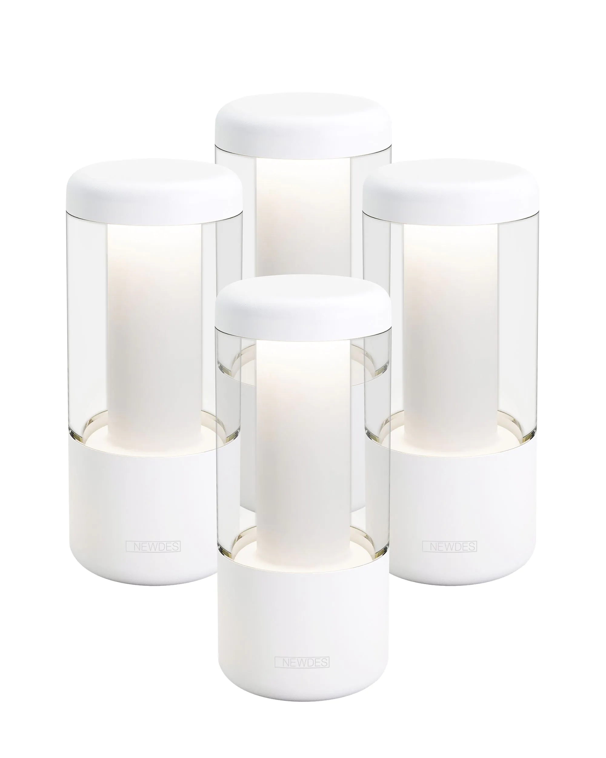 Sompex NIP - Akku-Tischleuchten 4er Set, weiß Saisonschlussverkauf