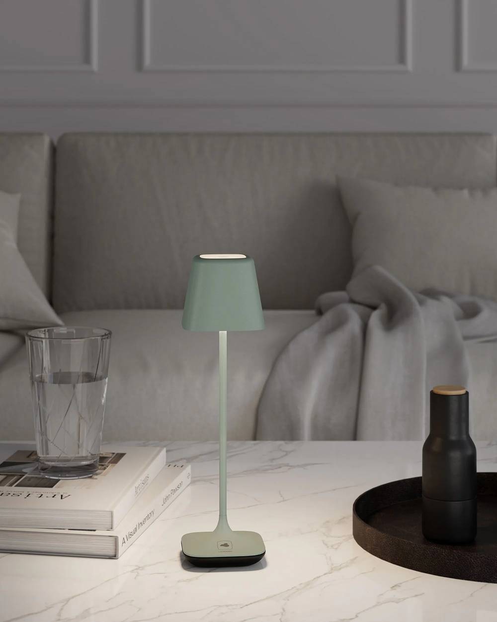 Sompex CAPRI - Olivgrün, RGB-Akku-Tischleuchte Günstiger Verkauf