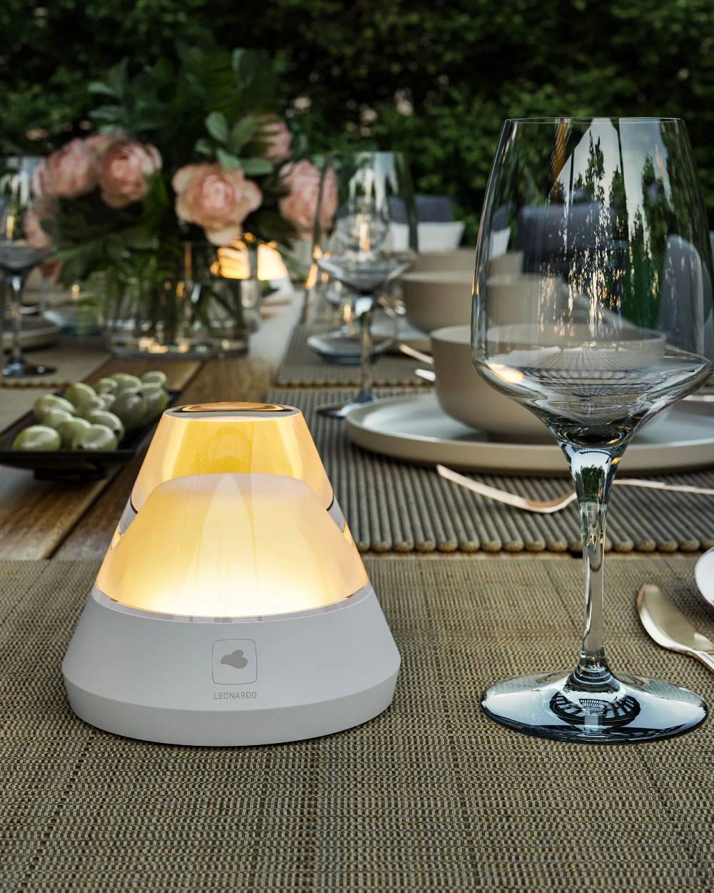 Sompex SALERNO - Weiss RGB-Akkutischleuchte Rabatt